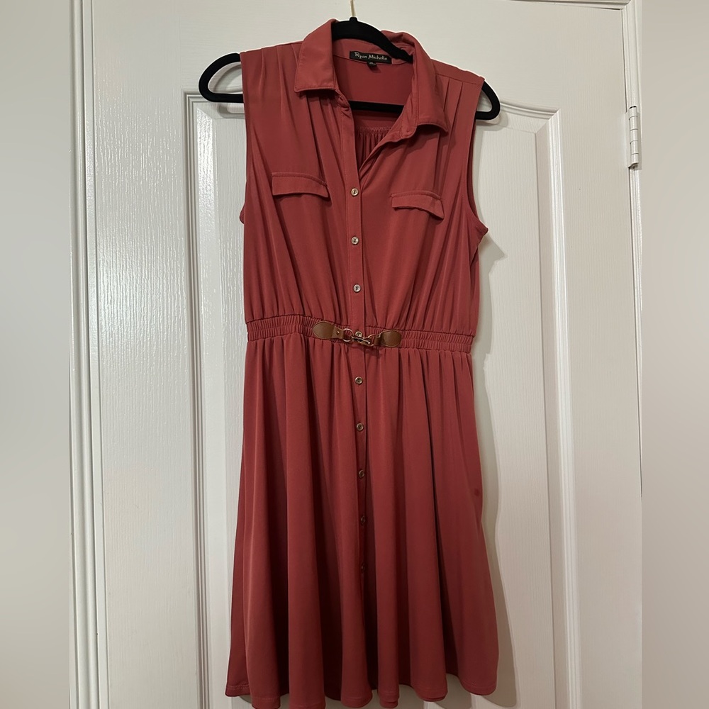 Knee length dress .
